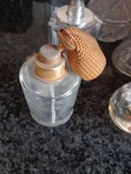 LOT OF 5 EMPTY PERFUME BOTTLES