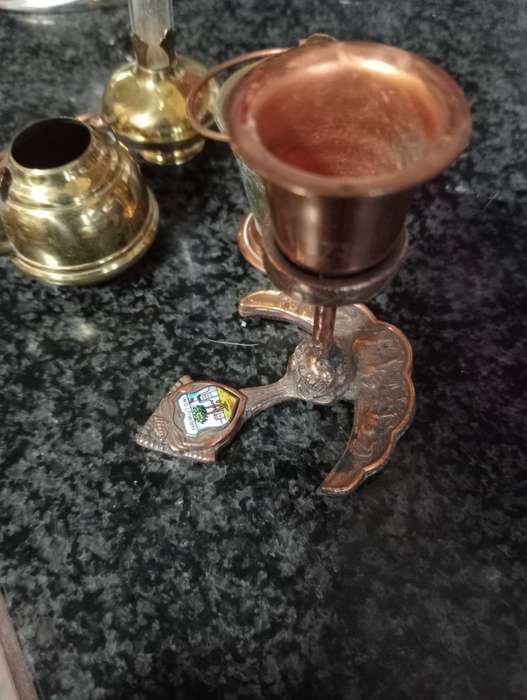 VINTAGE LOT   MINIATURE BRASS AND COPPER