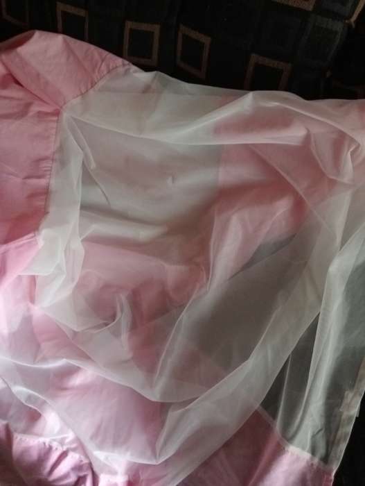 VINTAGE PINK SINGLE BED NIGHT FRILL