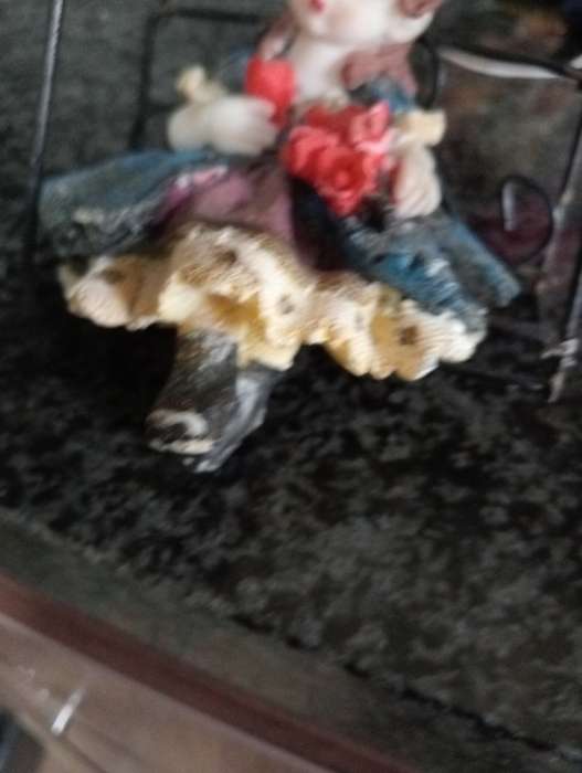 VINTAGE SMALL DOLL ON CHAIR