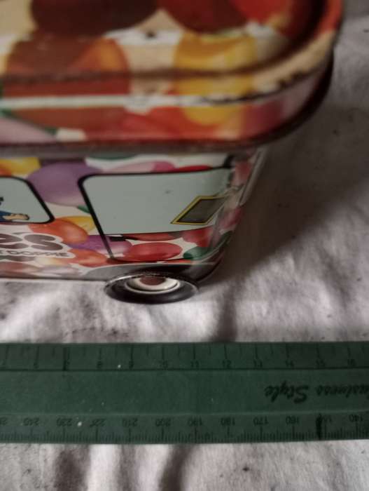 VINTAGE SMARTIES TOY TRUCK TIN