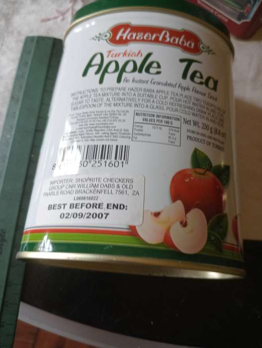 VINTAGE TURKISH APPLE CIDER TIN