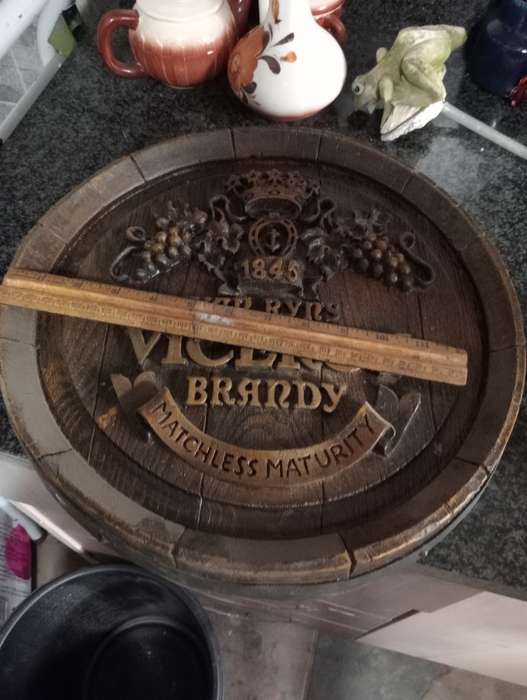 VINTAGE VICEROY BRANDY WOODEN WALL DECOR