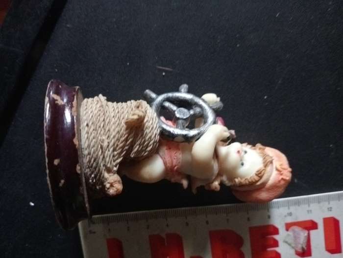 ANRTIQUE  FISHERMAN BOY ORNAMENT