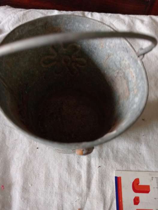 VINTAGE PLANT BUCKET WITH HANDLE