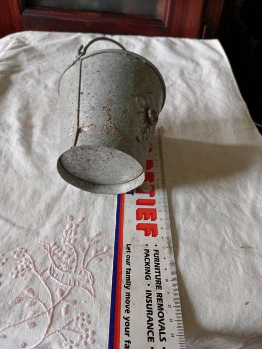 VINTAGE PLANT BUCKET WITH HANDLE