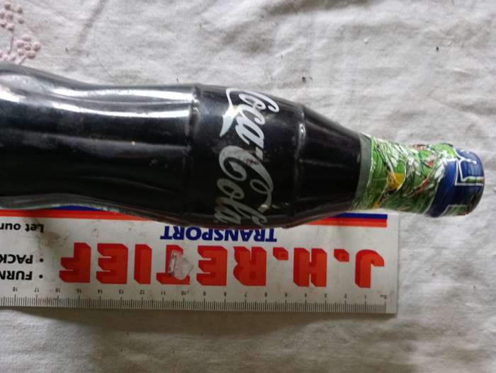 VINTAGE SEALED COKE BOTTLE  WALL MOUNTED