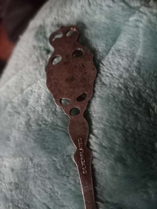 VINTAGE WALES SILVERPLATED SPOON