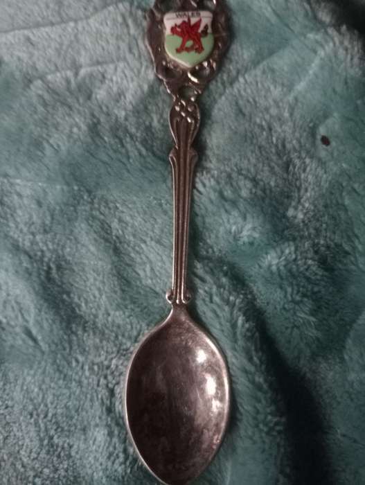 VINTAGE WALES SILVERPLATED SPOON