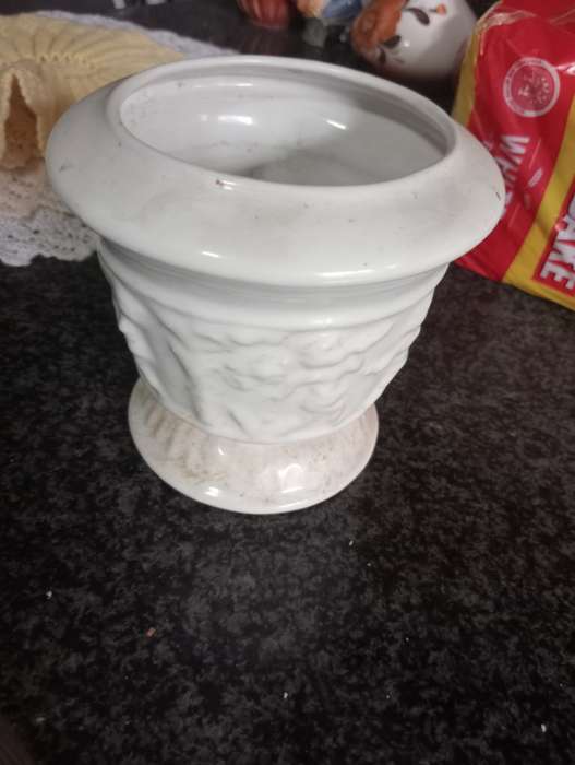 Detailed porcelain flower vase