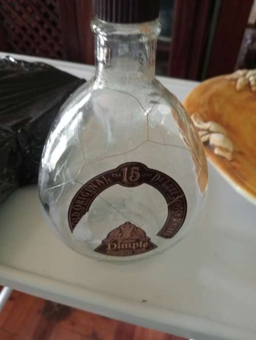 Collectable dimples whisky bottle