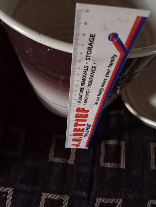 Vintage enamel bucket with Lid