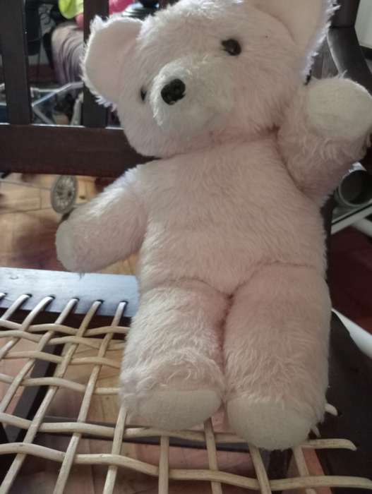 VINTAGE LIGHT PINK STUFFED BEAR