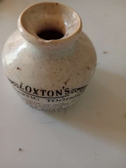 ANTIQUE LOXTON ANTISEPTIC TOOTHPASTE HOLDER