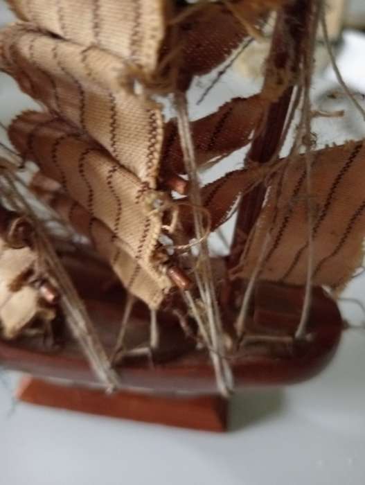 VINTAG SMALL WOODEN SHIP