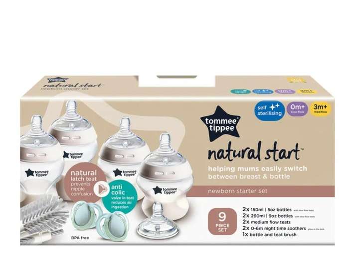 Tommee Tippee Natural Start Self Sterilising Newborn Bottle Starter Set