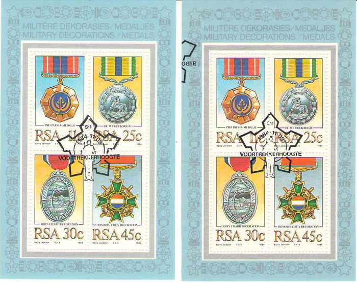 SACC 581 MILITARY DECORATIONS CANELLATION VARIETY SEE BELOW