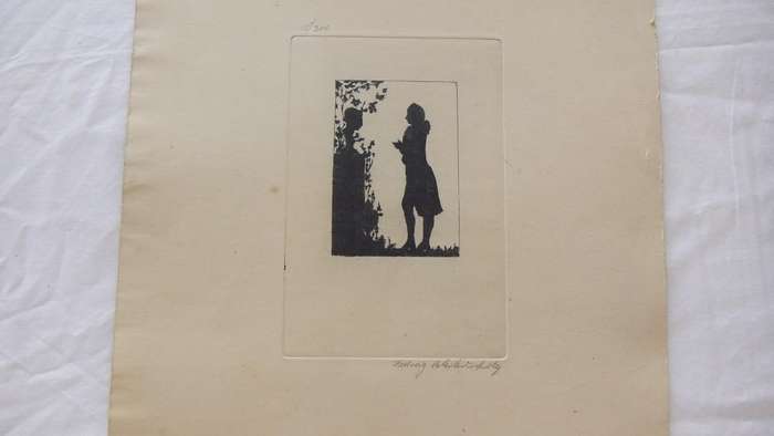 An original etching by international artist Hedwig Brecher Eibuschitz