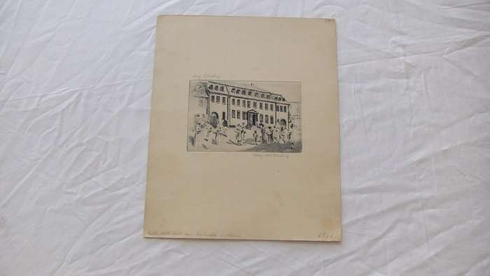 An original etching by international artist Hedwig Brecher Eibuschitz