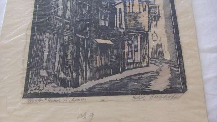 An original hand made print by international artist Hedwig Brecher Eibuschitz
