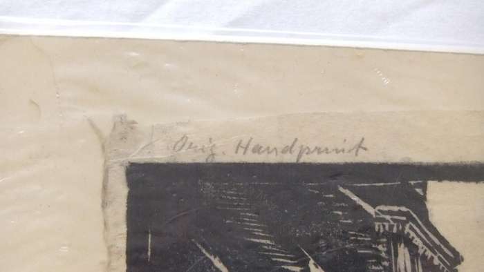 An original hand made print by international artist Hedwig Brecher Eibuschitz