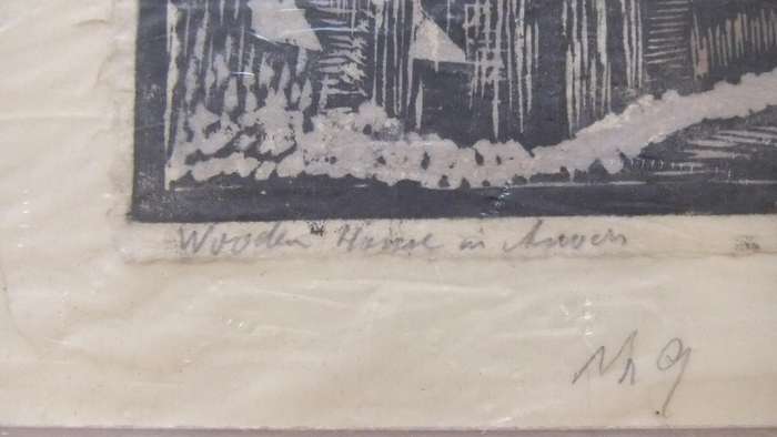 An original hand made print by international artist Hedwig Brecher Eibuschitz