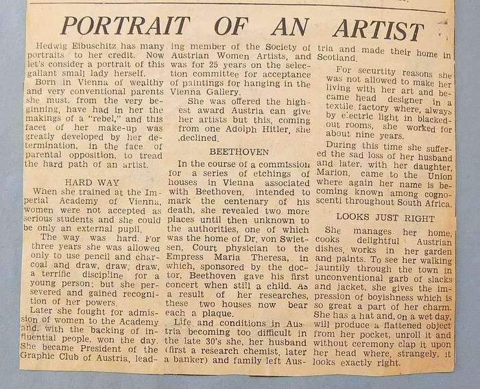 A Collection of Original Art by Artist Hedwig Brecher Eibuschitz