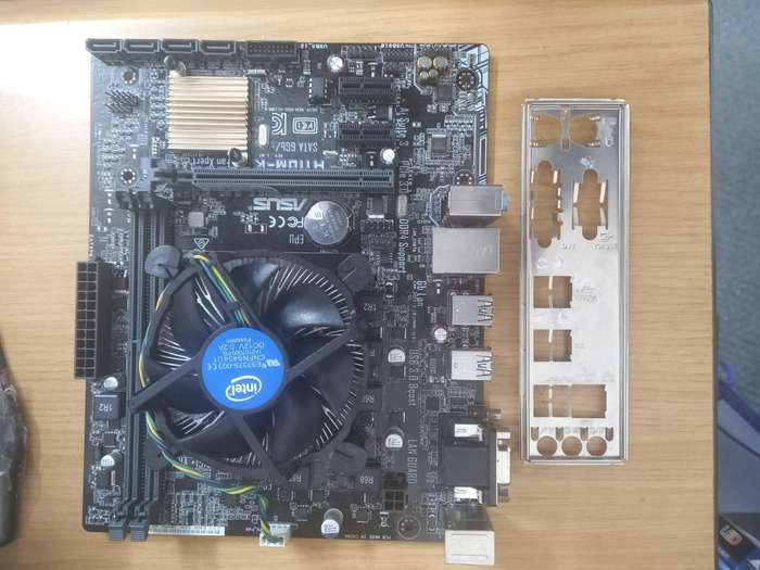 ASUS H110M-K MOTHERBOARD +CORE I3 7TH GEN CPU ,, NOT BOOTING UP, still good condition