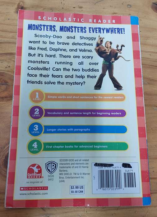 Scooby Doo 2 Monsters Unleashed level 3 reader scholastic readers