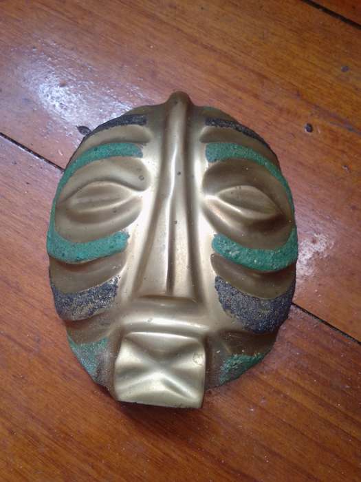 Vintage Brass Painted Face Mask