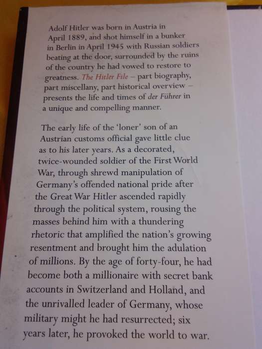The Hitler File The Essential Facts - Patrick Delaforce Hardcover