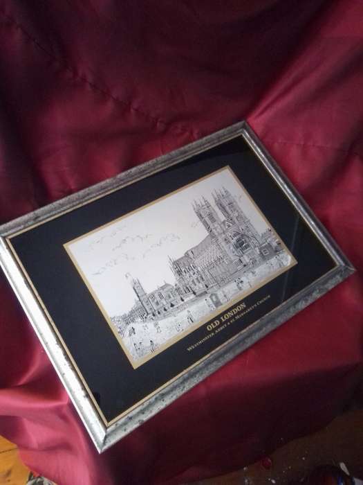Vintage 'French Embossing' Old London Westminster Abbey & St Margaret's Church