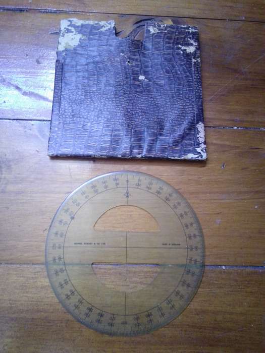 1940's George Rowney & Co Protractor In original Pouch