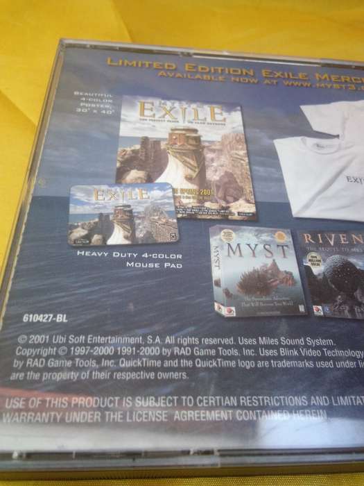 2001 MYST III EXILE PC (4 DISC)