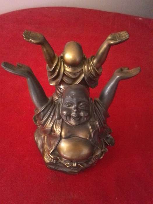 KWC Handpainted Resin Buddha Candle Holder