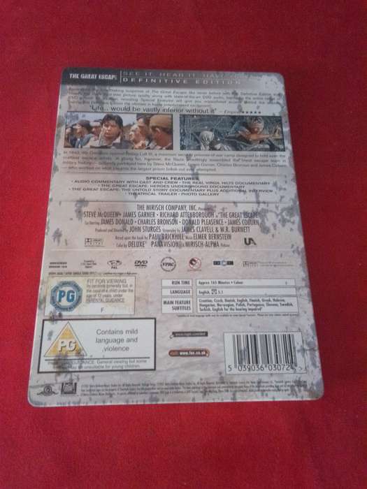 Steelbook DVD The Great Escape Definitive Edition (2 Disc)