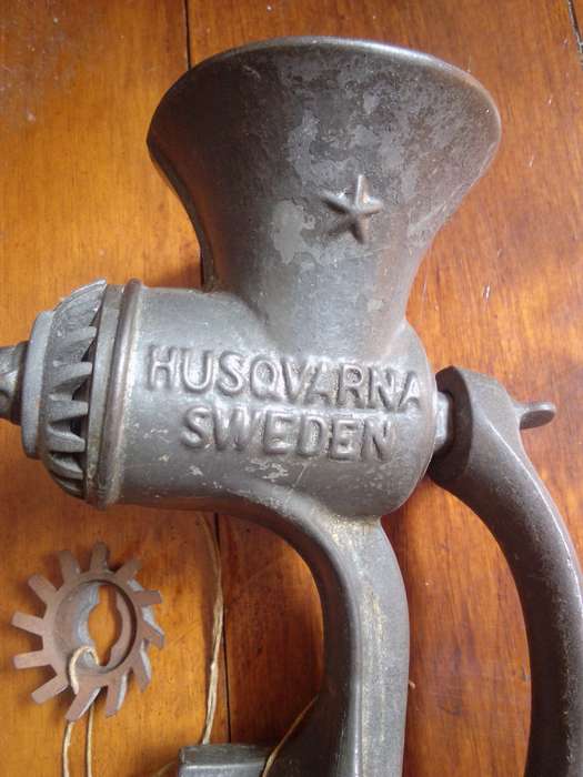 Vintage Scandia Sweden No 2 Meat Grinder with Accessories