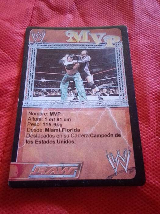 WWE RAW 'MVP' TRADING CARD