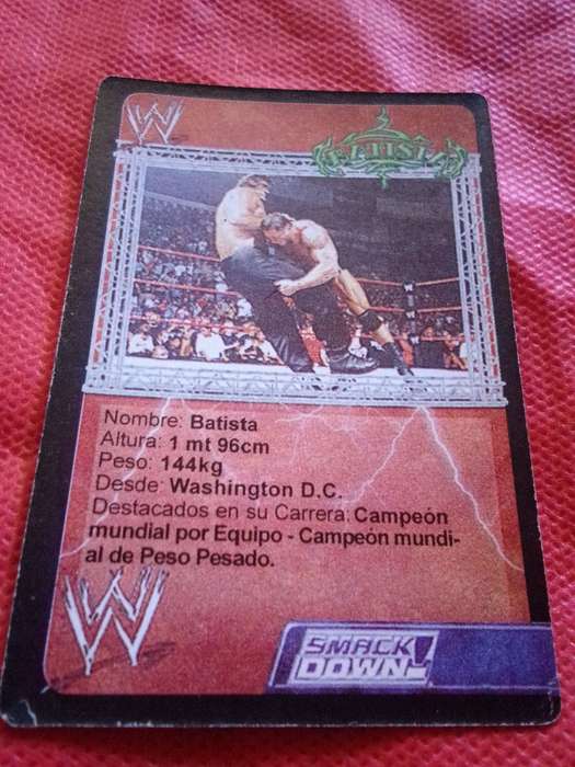 WWE SMACKDOWN 'DAVE BATISTA' TRADING CARD