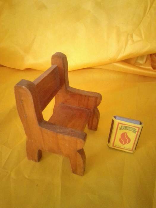 Wood Doll House Bench
