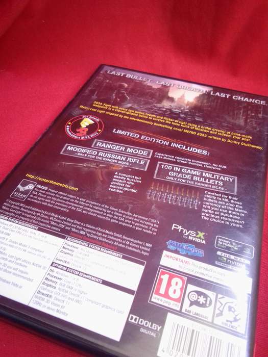 METRO LAST LIGHT LIMITED EDITION PC