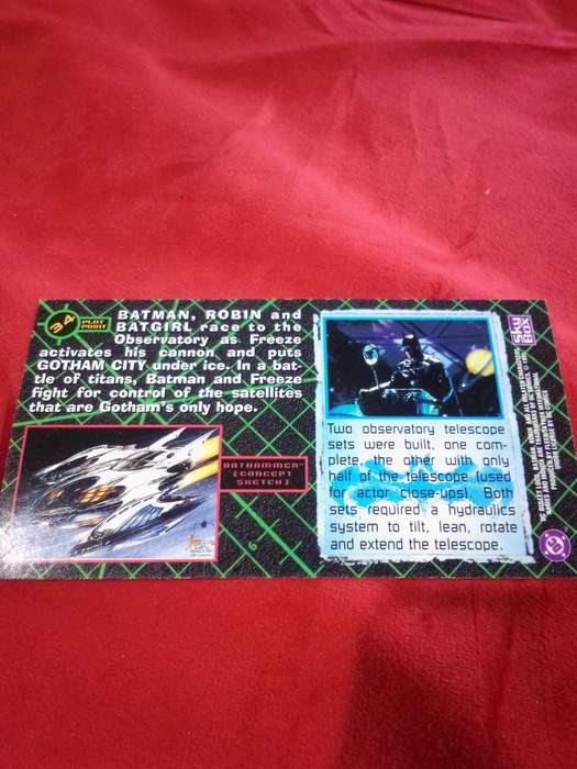 1997 Batman & Robin #34 Fleer Skybox Trading Card