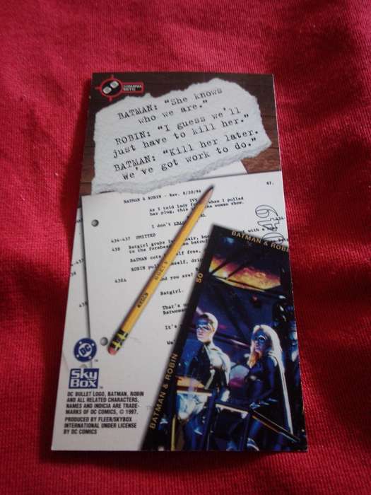 1997 Batman & Robin #68 Soundbite Trading Card