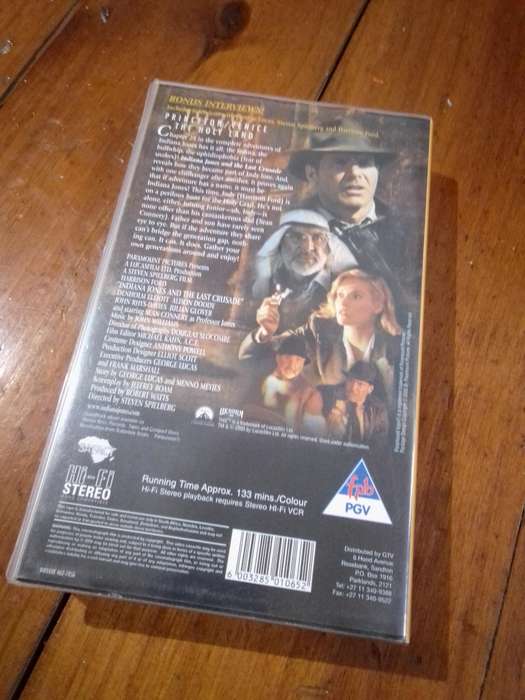 Indiana Jones and the Last Crusade VHS