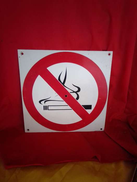 Sheet Metal No Smoking Sign