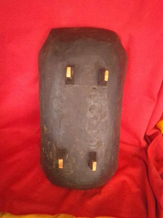 Vintage African Hand Carved Wooden Dish