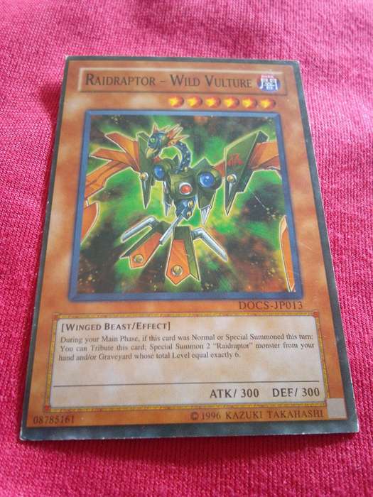 1996 Konami Yu-Gi-Oh Trading Card 'Raidraptor Wild Vulture'