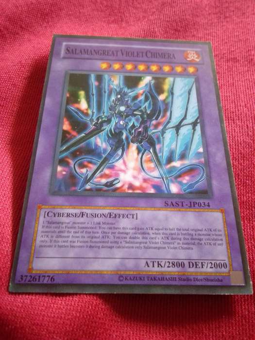 1996 Konami Yu-Gi-Oh Trading Card 'Salamangreat Violet Chimera'