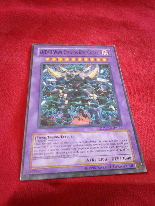 1996 Konami Yu-Gi-Oh Trading Card 'D/D/D Wave Oblivion King Caesar