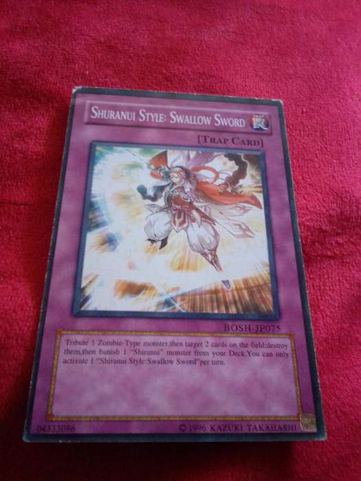 1996 Konami Yu-Gi-Oh Trading Card 'Shuranui Style Swallow Sword'